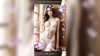 Ai model, Wearing lingerie~