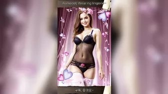 Ai model, Wearing lingerie~