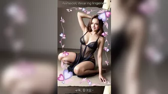 Ai model, Wearing lingerie~