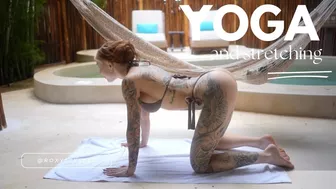 Yoga Hip Art Poolside Stretching