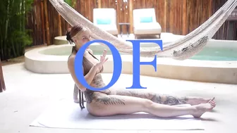 Yoga Hip Art Poolside Stretching