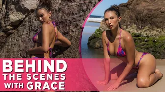 Exclusive Look: Grace's Beachside Shoot in Neon Spark Bikinis