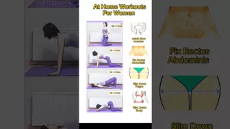 Effective Home Exercises For Women | #exercise #fitness #gym #yoga #workout #viral #shorts #bellyfat