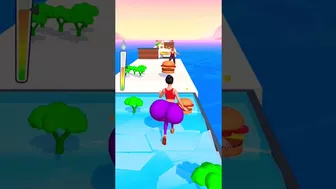 Bomb twerk run game #ytshortsvideo #girlrunner3d #gaming