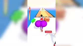 Bomb twerk run game #ytshortsvideo #girlrunner3d #gaming