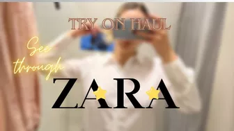 [4K] Transparent Haul | Zara Try on Haul