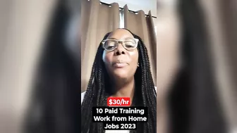 10 Work from home jobs 2023 with Paid Training & Flexible schedules#shorts