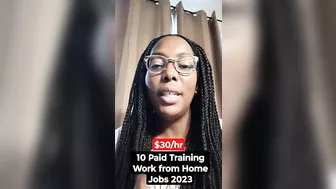 10 Work from home jobs 2023 with Paid Training & Flexible schedules#shorts