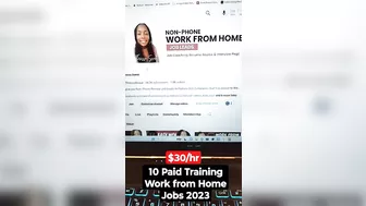 10 Work from home jobs 2023 with Paid Training & Flexible schedules#shorts