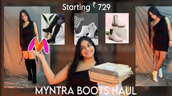 *MYNTRA* Boots Try On Haul | Myntra Sale Haul | Winter latest| Under Rs 1400 #myntrahaul #myntra