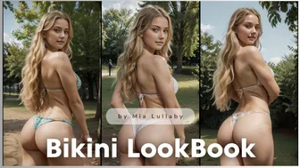 4K LookBook | ???? Enchanted Bikini Forest Show | Nature's Elegance Revealed! ???????? | MIA LookBook