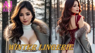 AI LookBook | Lingerie collection | Winter photo shoot