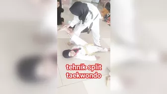 tehnik split taekwondo #shorts#taekwondo#split#stretching