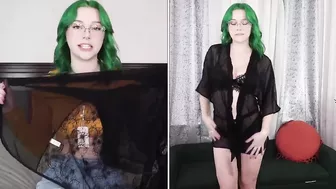 Try on haul dress green hair 1