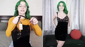 Try on haul dress green hair 1