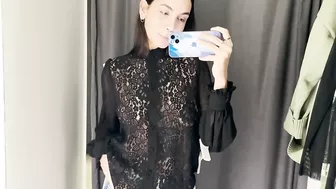 Try-on Haul (Transparent shirt) with KIRA