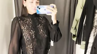 Try-on Haul (Transparent shirt) with KIRA