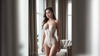 Virtual Model Showcases Elegant Lingerie: An Intimate Fashion Haul