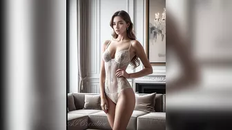 Virtual Model Showcases Elegant Lingerie: An Intimate Fashion Haul