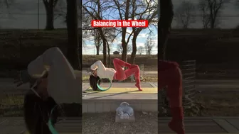 Yoga with Bella / Balancing In the Wheel #shortsyoutube #yoga