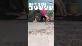 How To Do Chakrasana & It's Benefits? #yoga #shorts #ytshorts #trending #chakrasana #youtubeshorts