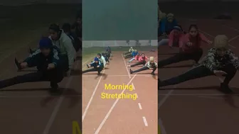 Morning stretching #reels #youtube #army #sports #youtubeshorts #athletics #fitness #runnning #art