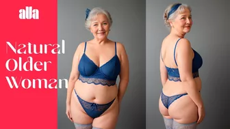 Natural Older Woman Attractively Dressed ???? Beauty Lingerie Collection by aVa ► 16