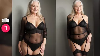 Natural Older Woman Attractively Dressed ???? Beauty Lingerie Collection by aVa ► 16