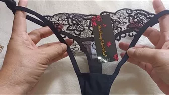 Sexy G-string See Through knots Lingerie Thong Panty Haul/Review from Lazada #79 #haul