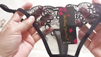 Sexy G-string See Through knots Lingerie Thong Panty Haul/Review from Lazada #79 #haul