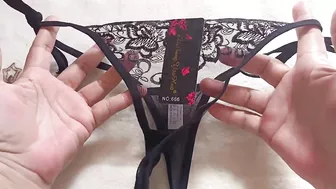 Sexy G-string See Through knots Lingerie Thong Panty Haul/Review from Lazada #79 #haul