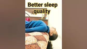 2 min before you sleep #beforesleep #yoga #hairgrowth #migrainesupport #ytshorts #youtubeshorts