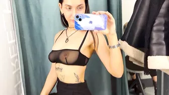 Try on Haul transparent top with KIRA