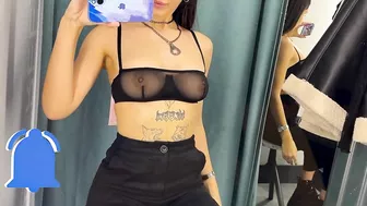 Try on Haul transparent top with KIRA