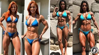 Muscle ladies in bikinis Vol.2 - A.I. Models looking sensational