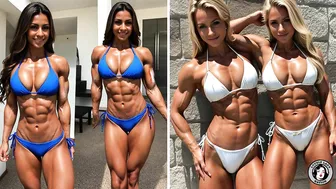 Muscle ladies in bikinis Vol.2 - A.I. Models looking sensational