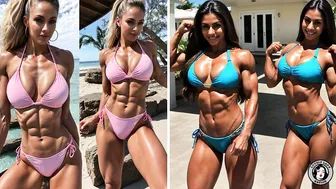 Ladies with muscles in bikinis Vol.1 - Gorgeous A.I. MODELS