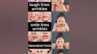 ♨️????yoga forlip linewrinkles,smile lines, laugh lines,Nasolabialfolds smoking ????lines try it ????#shorts