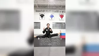 ????HyeriKick Challenge: Stretching legs on the stack#challenge #challenges #taekwondo #stretching