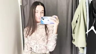 Try on Haul Transparent blouse with KIRA 2