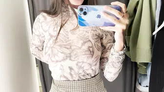 Try on Haul Transparent blouse with KIRA 2