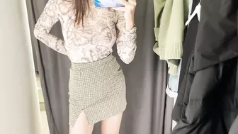 Try on Haul Transparent blouse with KIRA 2