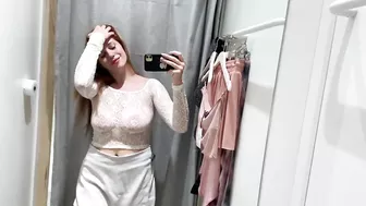 [4K] See through Clothes Try-on Haul | Transparent Try-on with Katy