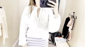 [4K] Transparent Try on Haul with Amy _ See Through Blouse.