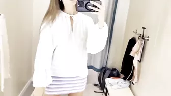 [4K] Transparent Try on Haul with Amy _ See Through Blouse.