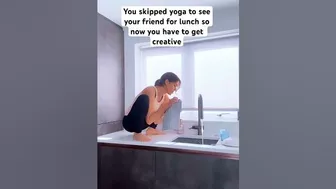 Still counts as yoga right? #yogacomedy #yogahumour #abimillsyoga #yogateacherlife