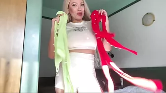 [4K] Transparent Try on Haul with Lola | See Through Overalls