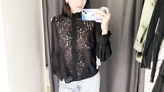 Try-on Haul (Transparent shirt)