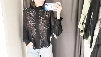 Try-on Haul (Transparent shirt)