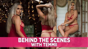 Dare to Bloom: Behind the Scenes with Temmii in Sexy Daisy Lingerie